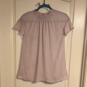 Express Light Pink Ruffle Blouse